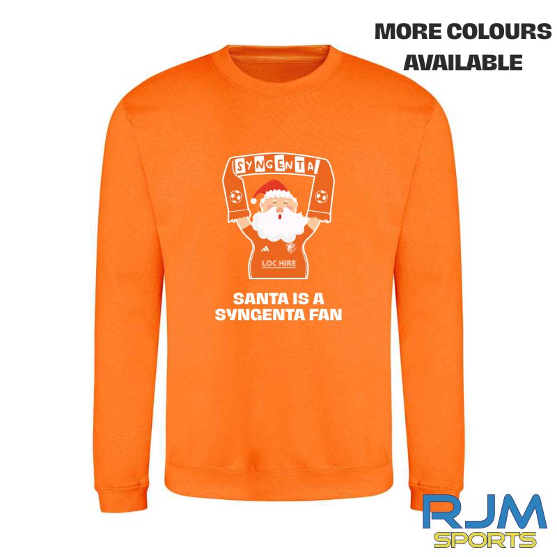 Syngenta Juveniles FC Christmas Santa is a Syngenta Fan Sweatshirt