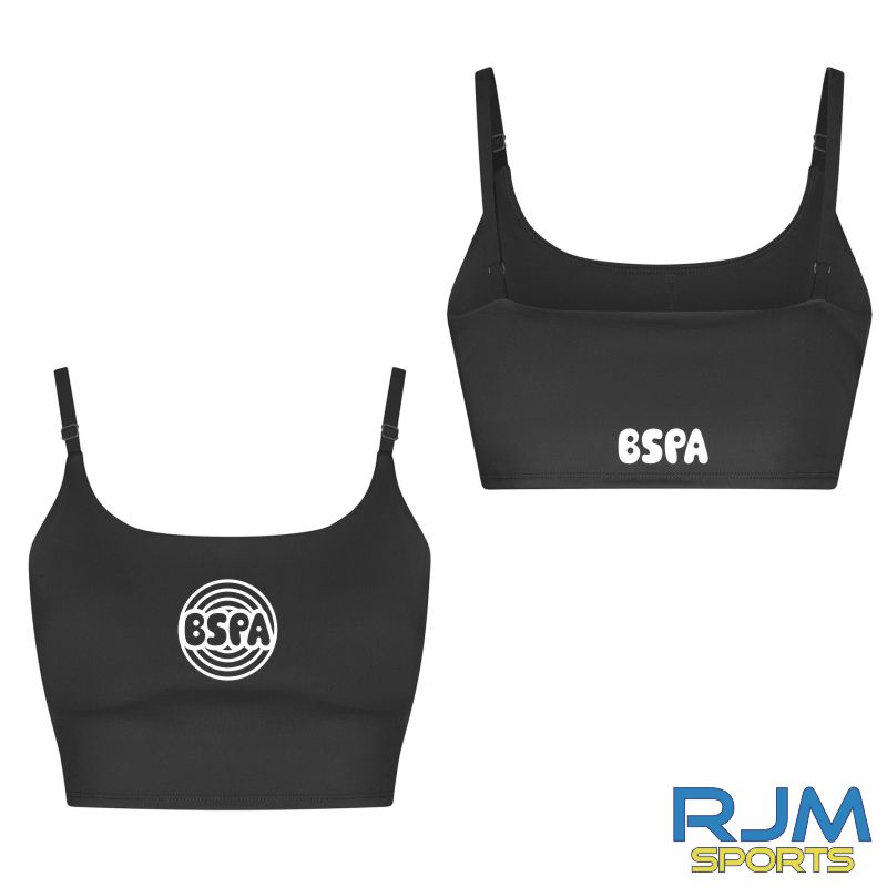 BSPA Adults Circle Logo Tech Sports Bra Black