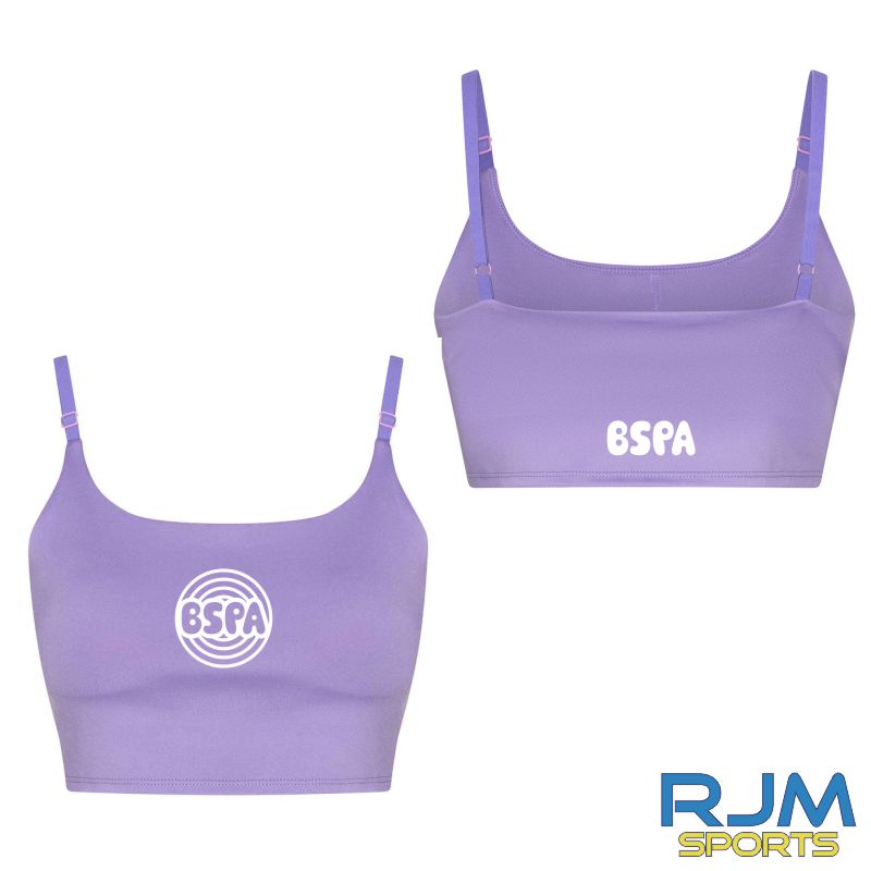 BSPA Adults Circle Logo Tech Sports Bra Digital Lavander