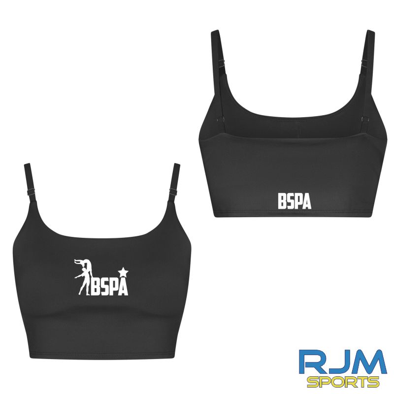 BSPA Adults Original Logo Tech Sports Bra Black