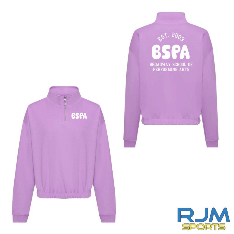 BSPA Adults Est 2009 Logo Croped 1/4 Zip Sweatshirt