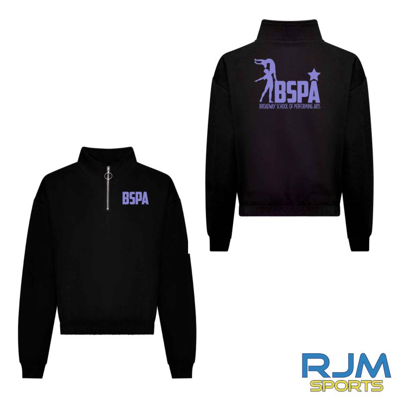 BSPA Adults Original Logo Croped 1/4 Zip Sweatshirt