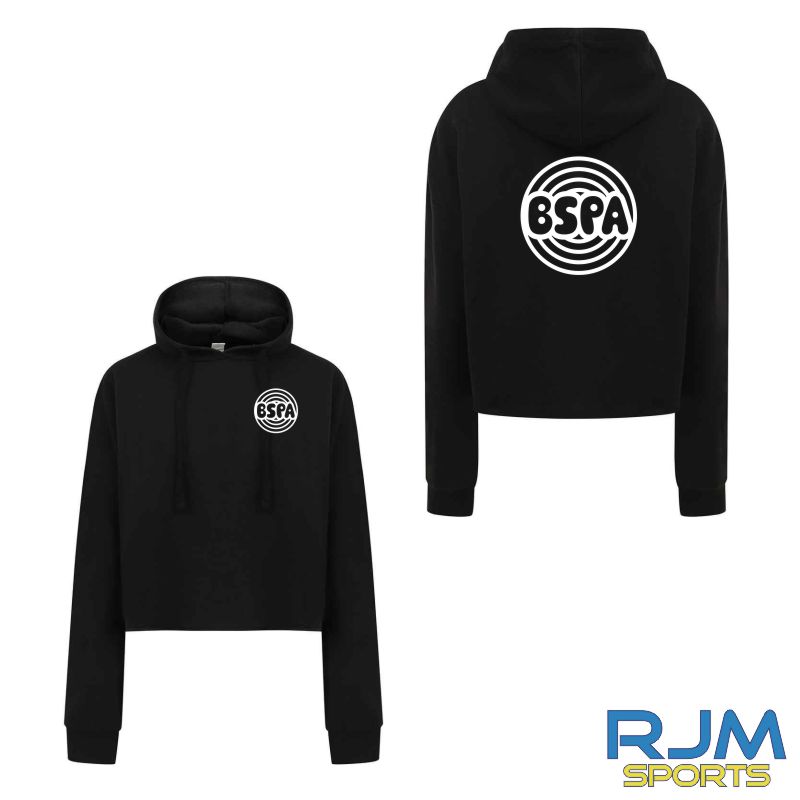 BSPA Adults Circle Logo Cropped Hoodie Black