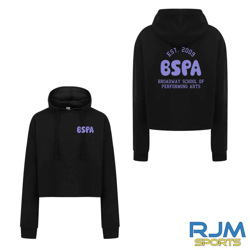 BSPA Adults Est 2009 Logo Cropped Hoodie Black