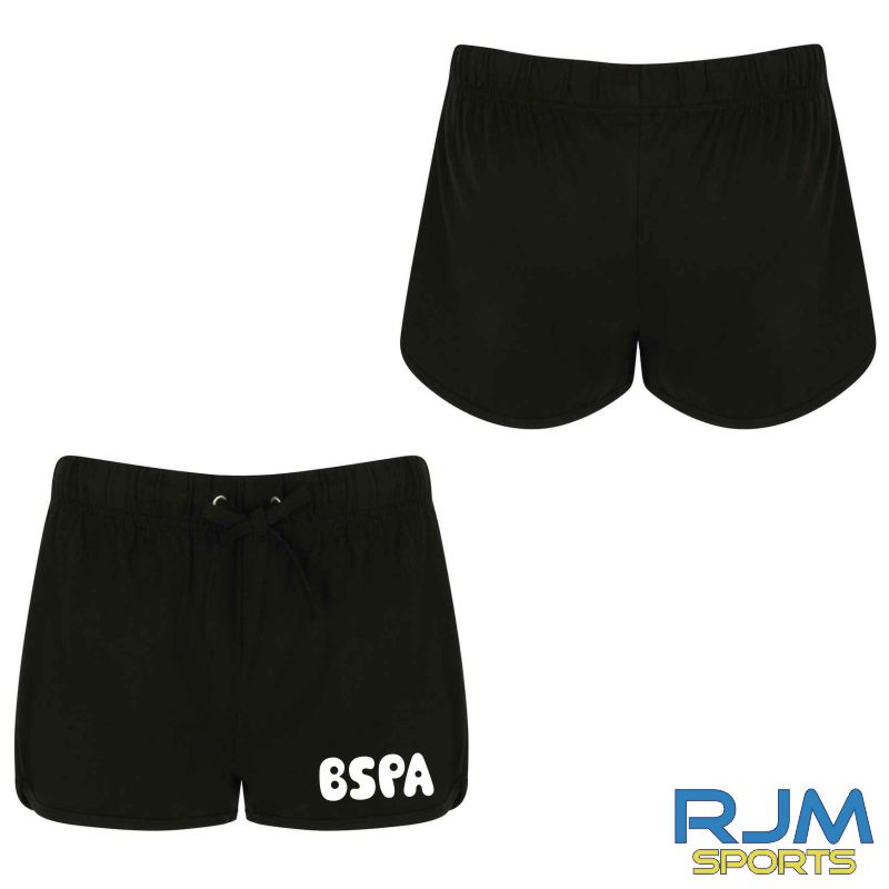 BSPA Adults Bubble Text Shorts Black