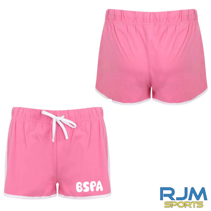 BSPA Adults Bubble Text Shorts Pink