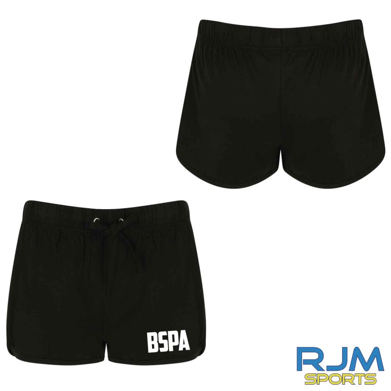 BSPA Adults Original Text Shorts Black