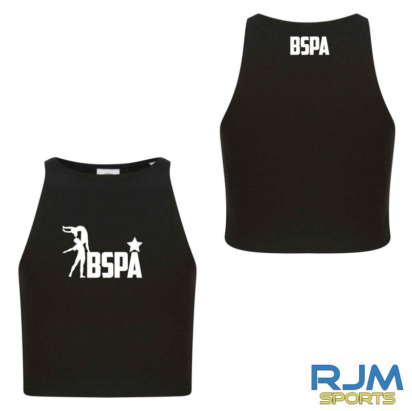 BSPA Kids Original Logo High Neck Crop Top Black