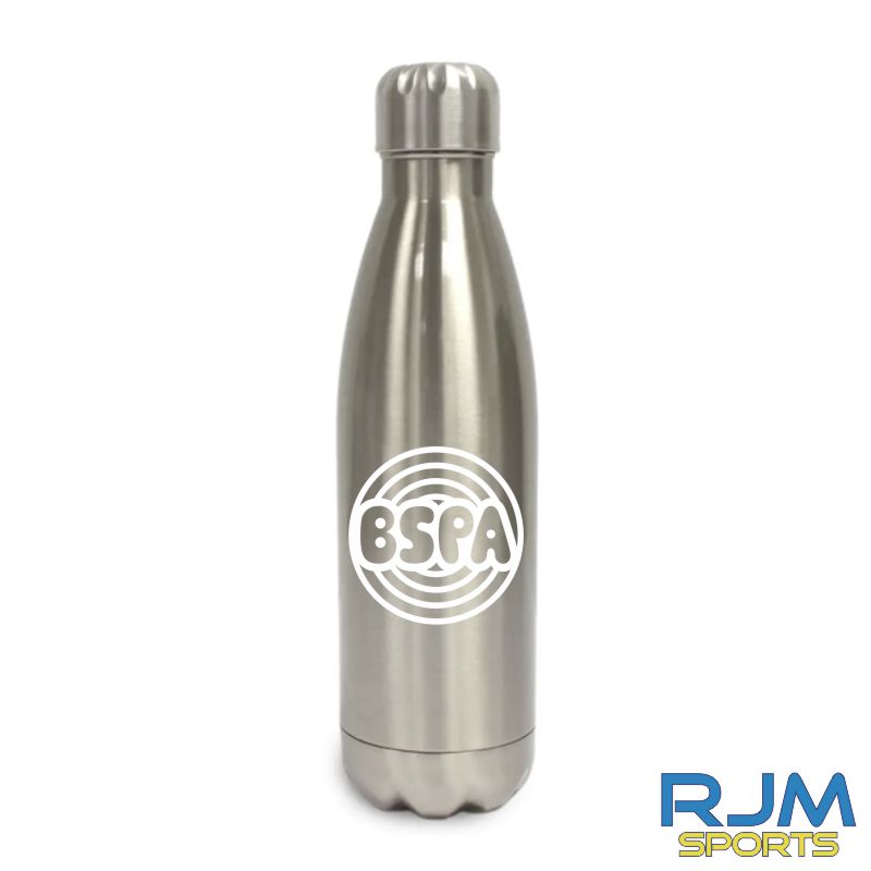 BSPA Circle Logo Water Bottle Silver