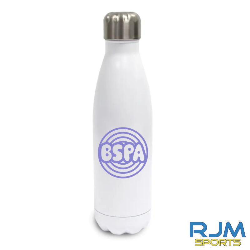 BSPA Circle Logo Water Bottle White