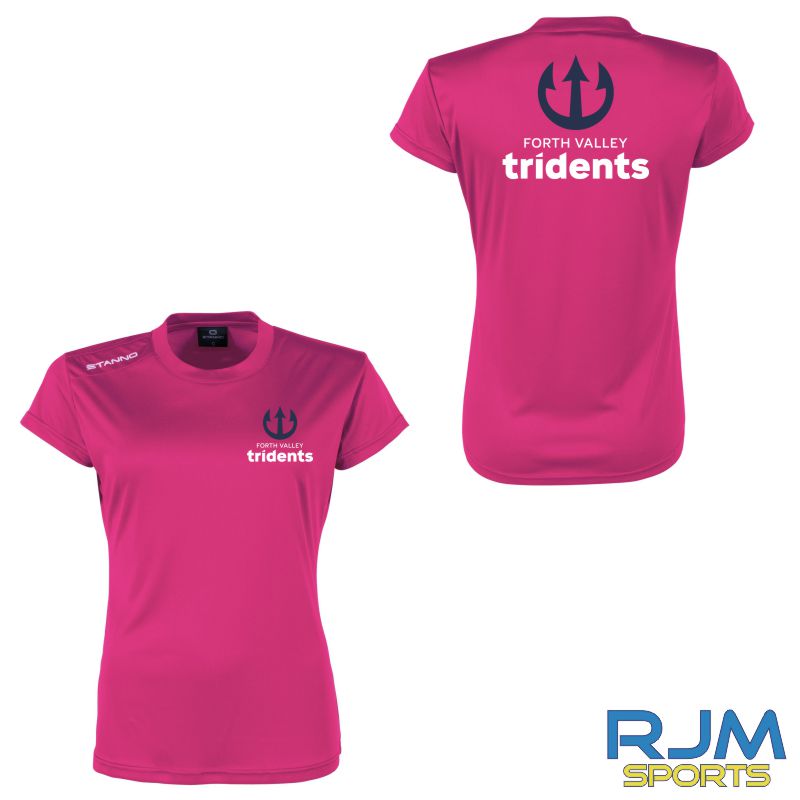 Forth Valley Tridents Ladies Stanno Field Competition T-Shirt Pink