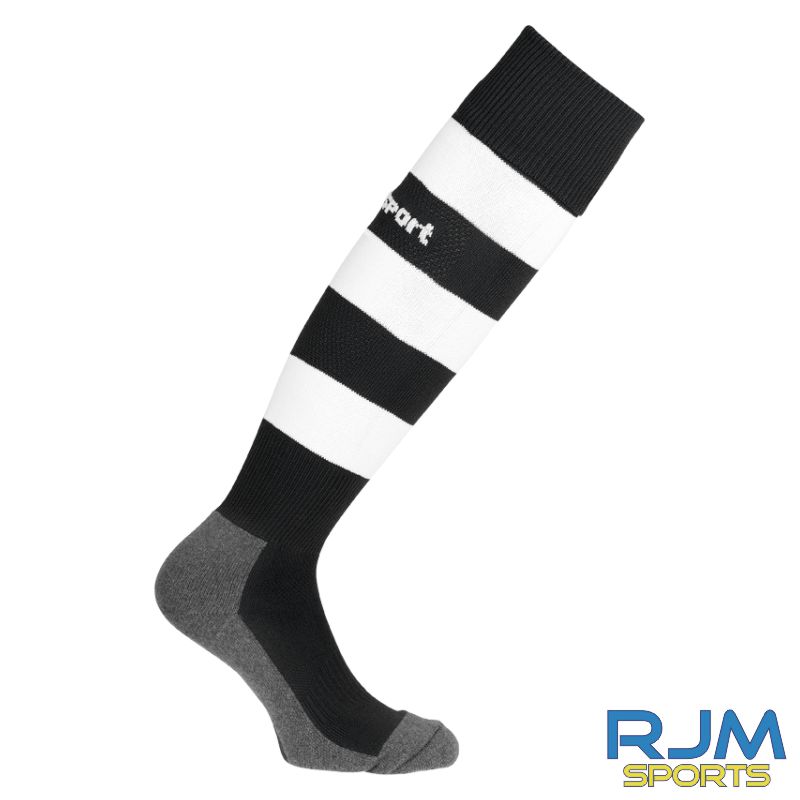 Dunipace FC Uhlsport Team Pro Essential Stripe Home Sock Black/White