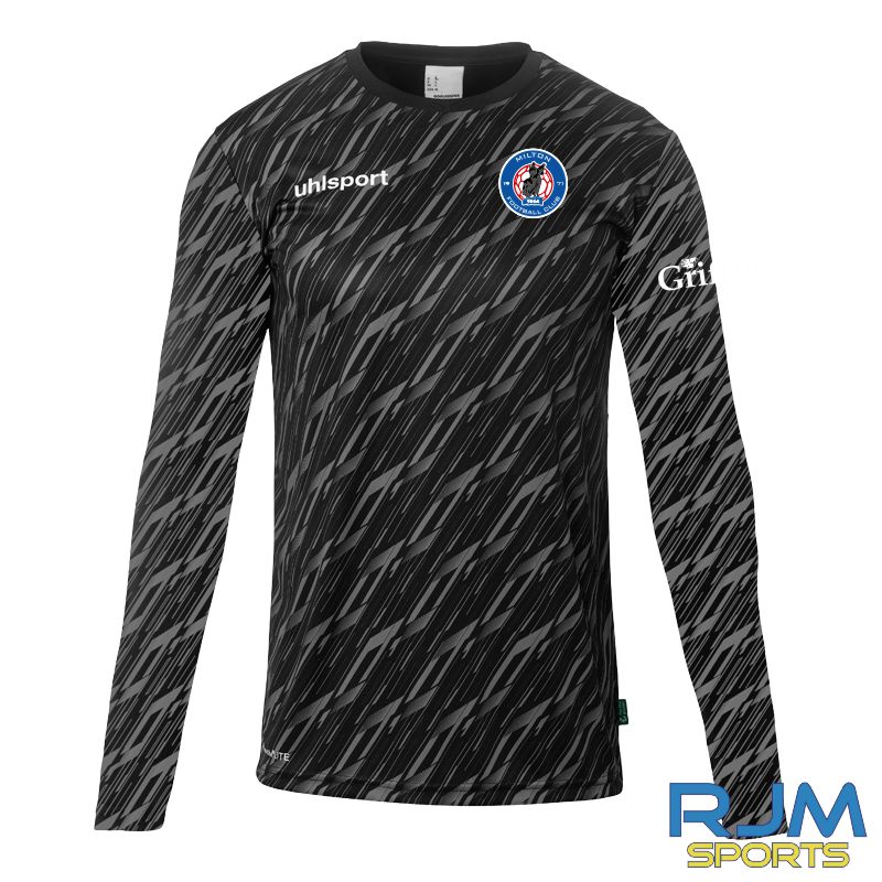 Milton FC Uhlsport Progressive 28 Home Goalkeeper Jersey Black