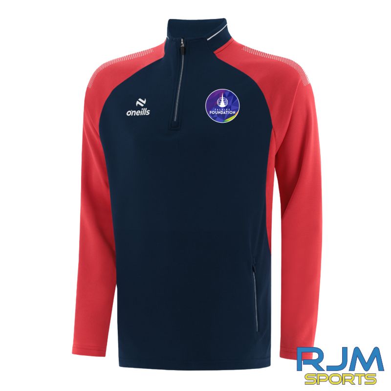 Falkirk Foundation O'Neills Odin Half Zip Top Navy/Red
