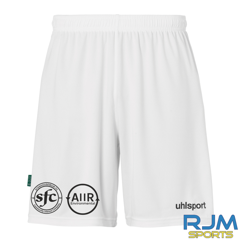 Stenhousemuir FC 2025/26 Home Uhlsport Centre Basic Shorts White
