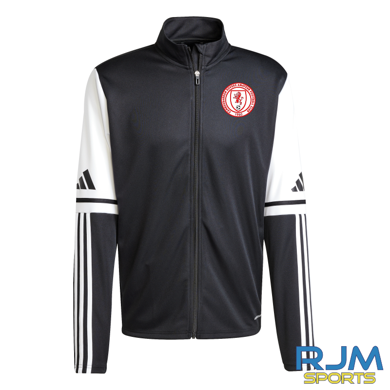 Cambusbarron Rovers FC Coaches Adidas Squadra 25 Training Jacket Black/White
