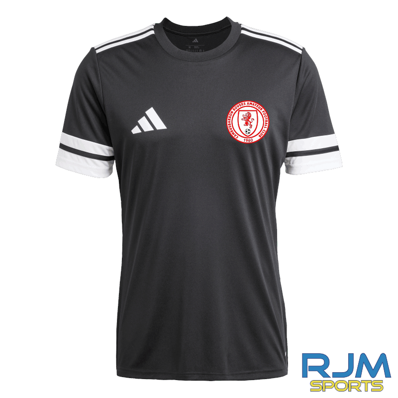 Cambusbarron Rovers FC Coaches Adidas Squadra 25 Jersey Black/White
