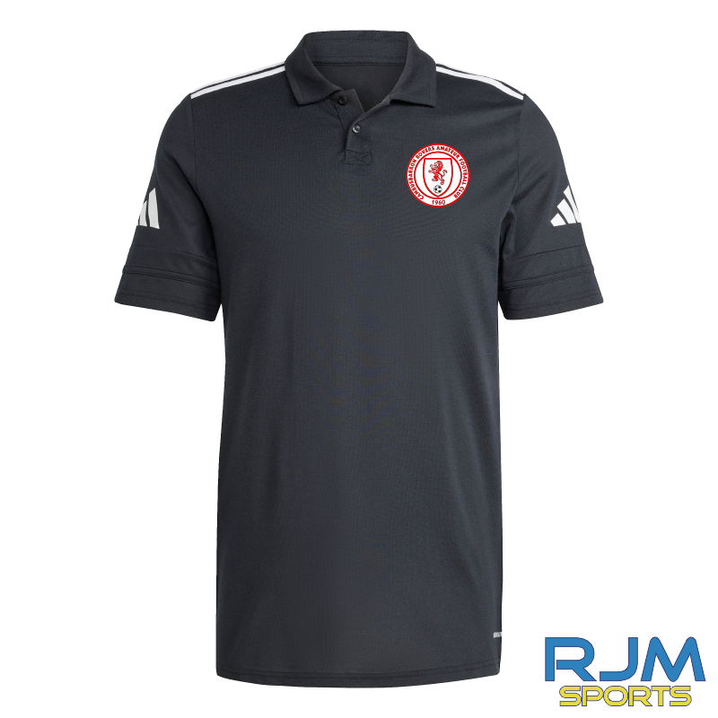 Cambusbarron Rovers FC Coaches Adidas Squadra 25 Polo Black/White