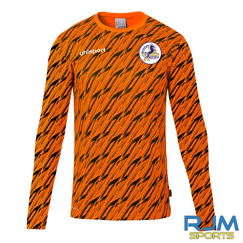 Cumbernauld Colts FC Away Uhlsport Progressive Goalkeeper Shirt Fluo Orange/Black