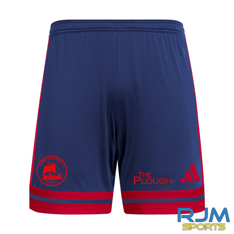 Camelon Juniors FC Away Adidas Squadra 25 Shorts Navy/Red