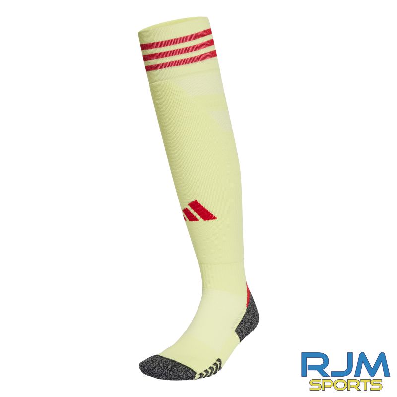 Camelon Juniors FC Home Adidas Adisock 23 Pulse Yellow