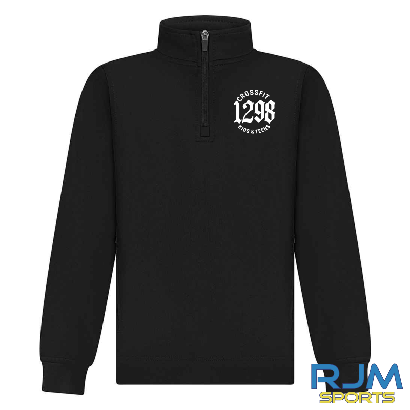 CrossFit 1298 Kids and Teens 1/4 Zip Black