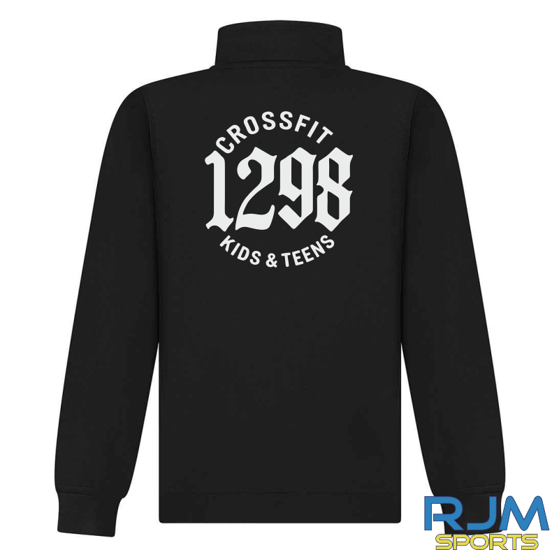 CrossFit 1298 Kids and Teens 1/4 Zip Black - Image 5