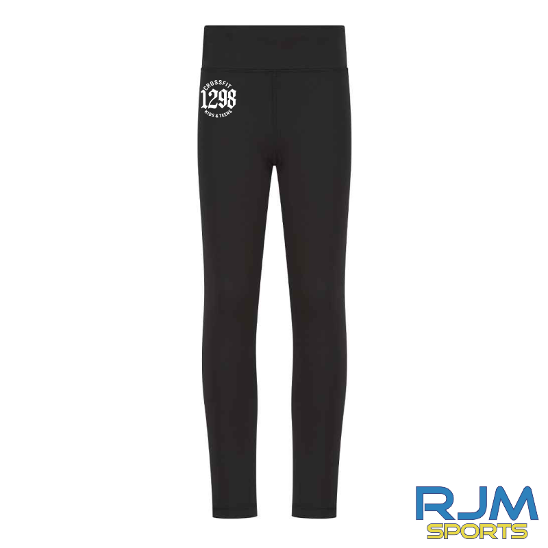 CrossFit 1298 Kids and Teens Team Leggings Black