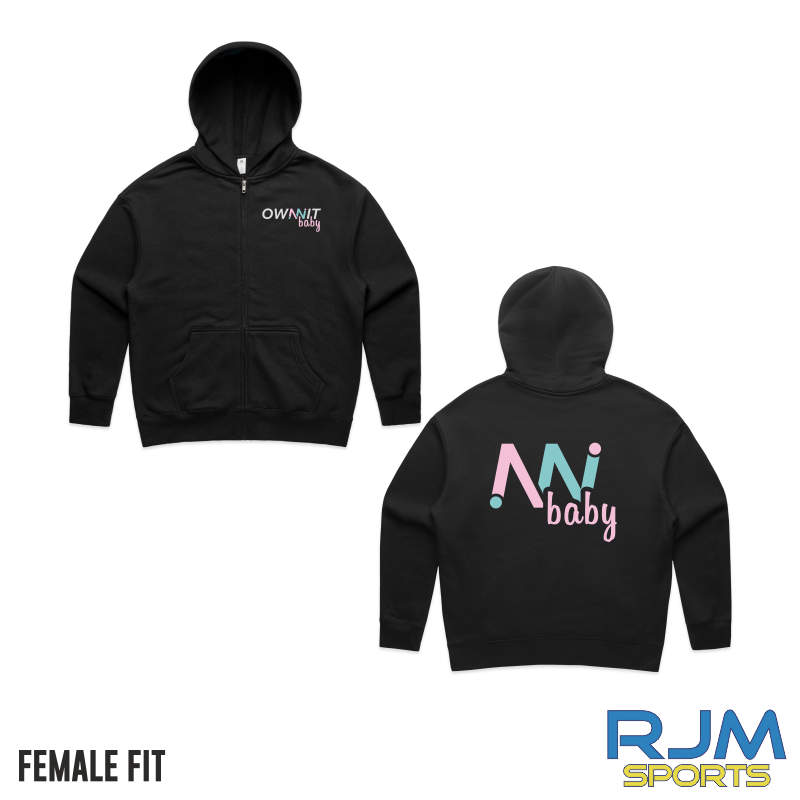OWNNIT Baby Relax Zip Hood Black