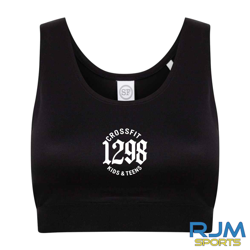 CrossFit 1298 Kids and Teens Fashion Cropped Top Black