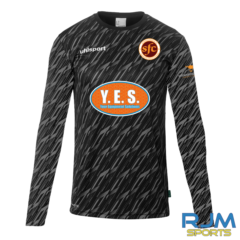 Stenhousemuir Community Foundation Home Uhlsport Progressive Goalkeeper Jersey Black