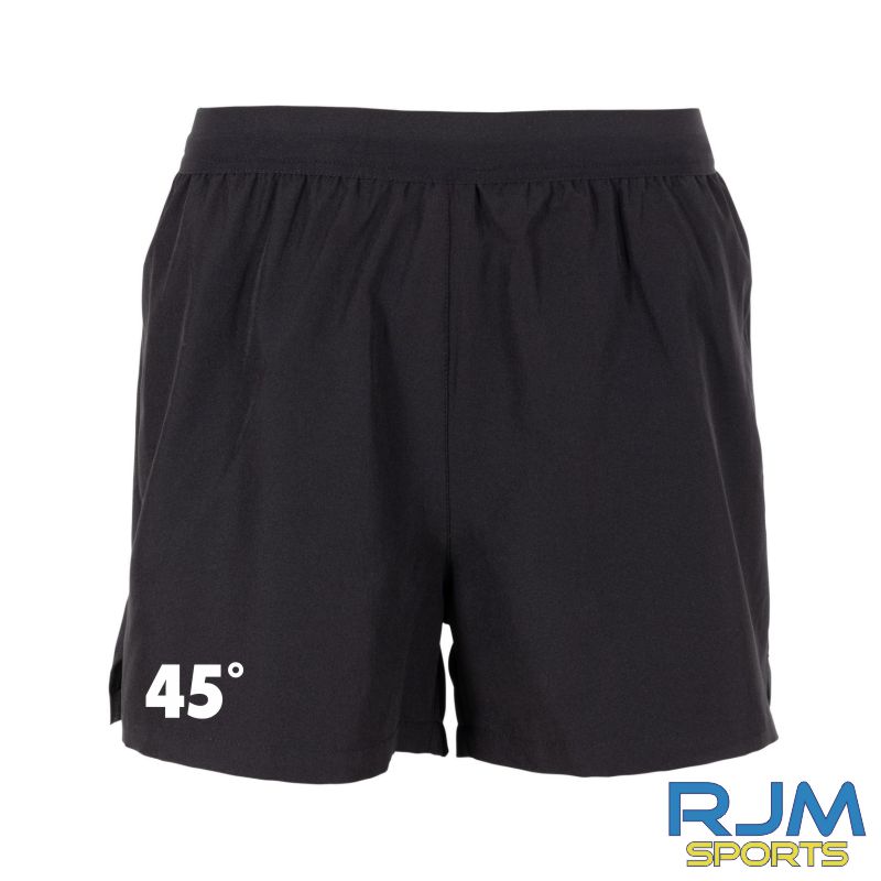 45 Degree Mountaineering Club Ladies Stanno Functionals '45 Degree' 2 in 1 Shorts Black