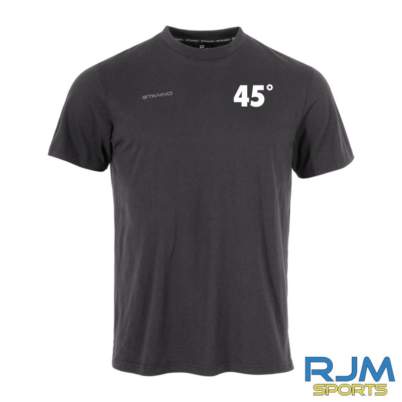 45 Degree Mountaineering Club Stanno Base '45 Degree' T-Shirt Anthracite