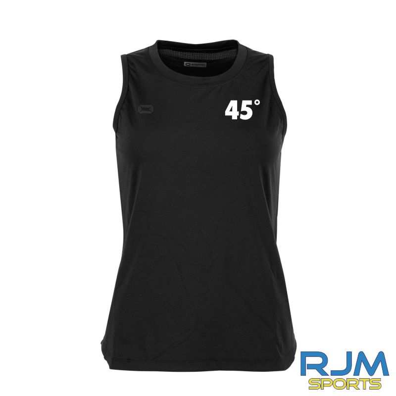 45 Degree Mountaineering Club Ladies Stanno Functionals '45 Degree' Training Tank Top Black