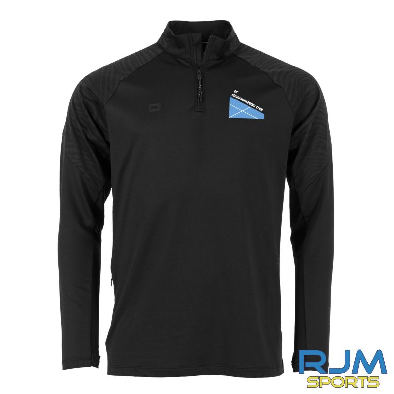 45 Degree Mountaineering Club Stanno Functionals 'Logo' 1/4 Zip Top II Black