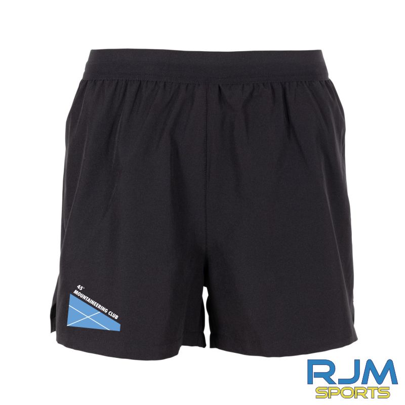 45 Degree Mountaineering Club Ladies Stanno Functionals 'Logo' 2 in 1 Shorts Black
