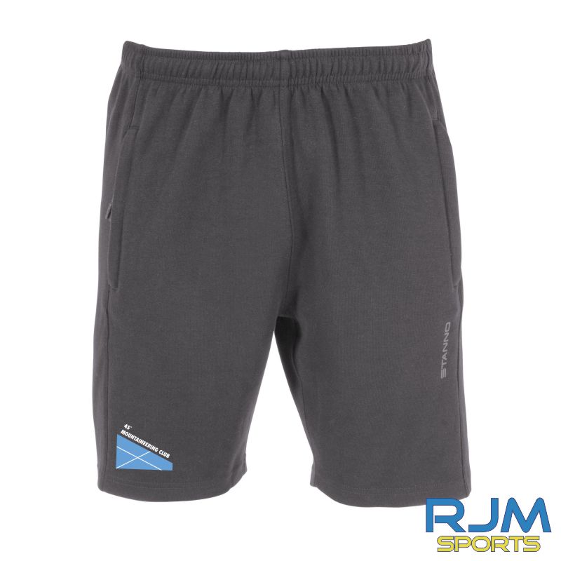 45 Degree Mountaineering Club Stanno Base 'Logo' Sweat Short Anthracite