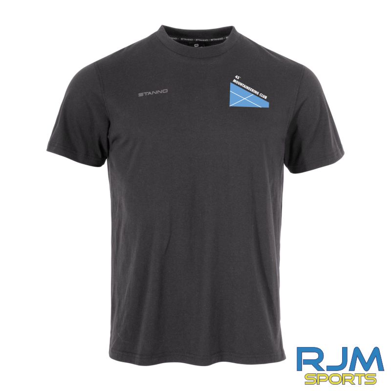 45 Degree Mountaineering Club Stanno Base 'Logo' T-Shirt Anthracite