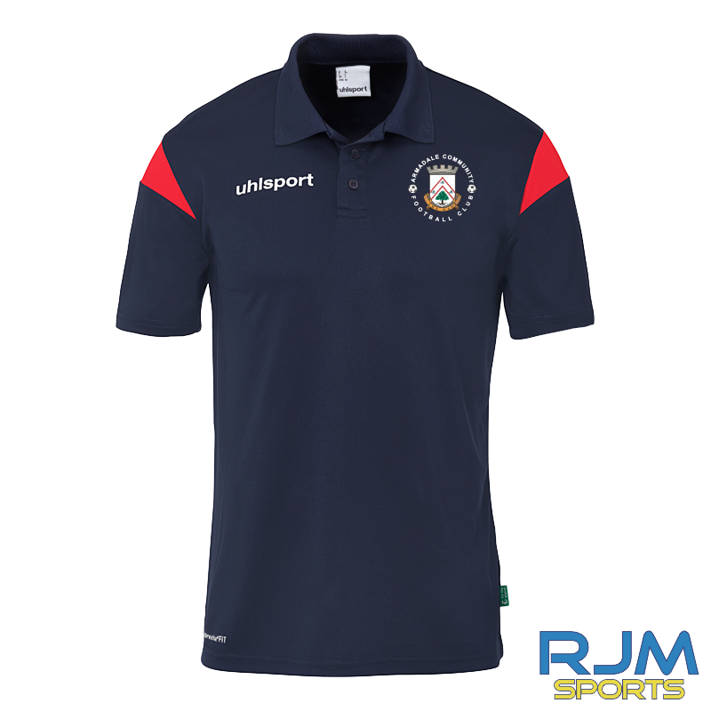 Armadale Community FC Uhlsport Squad 27 Polo Navy/Red
