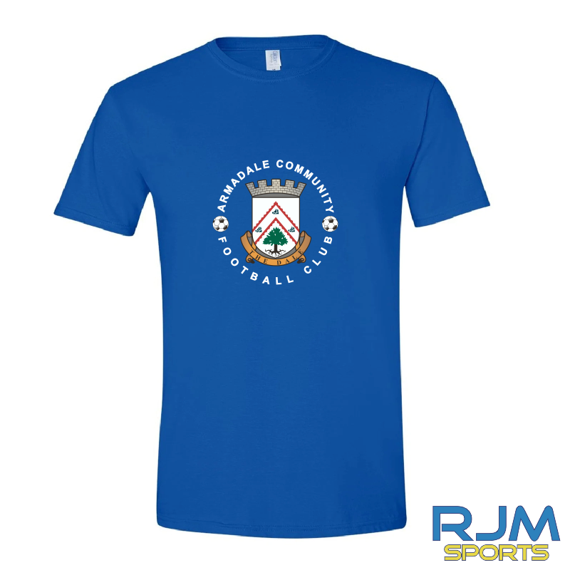 Armadale Community FC Gildan Large Badge T-Shirt Royal
