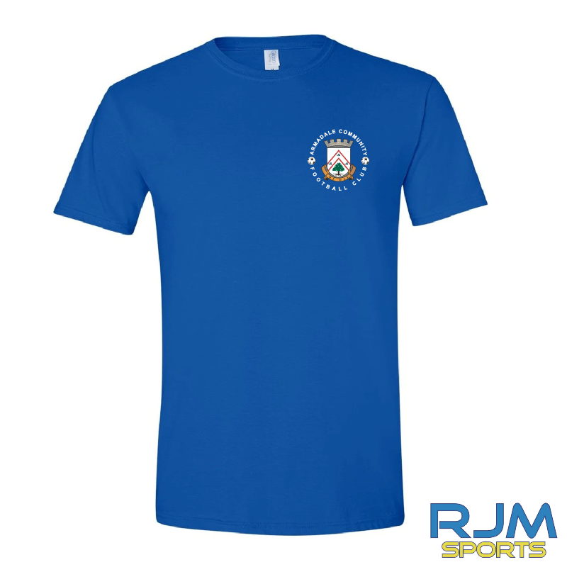 Armadale Community FC Gildan Small Badge T-Shirt Royal
