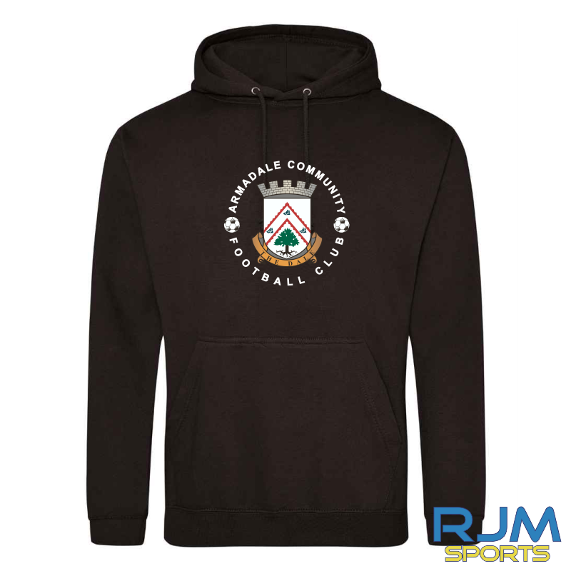 Armadale Community FC AWDis Large Badge Hoodie Black