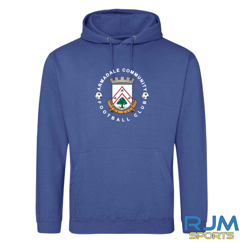 Armadale Community FC AWDis Large Badge Hoodie Royal