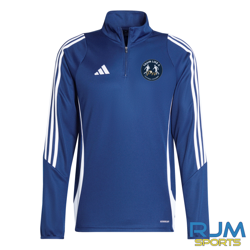 Train Like a Pro Football Academy Adidas Tiro 24 1/4 Zip Navy