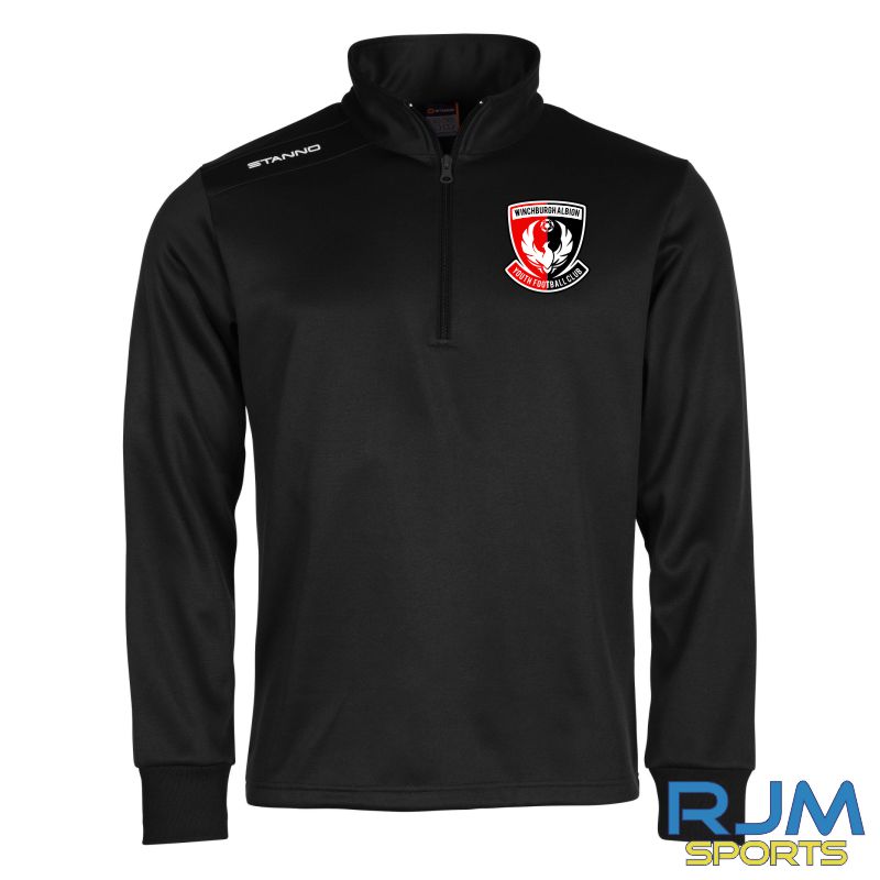 Winchburgh Albion Training Stanno Field 1/4 Zip Black
