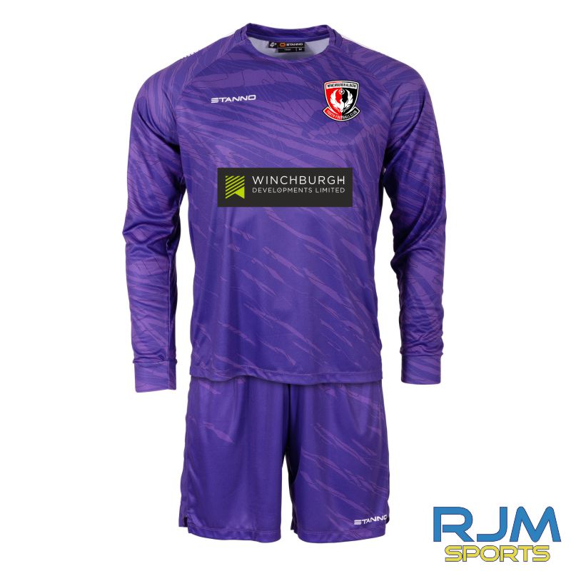 Winchburgh Albion Home Stanno Trick Goalkeeper Set Purple