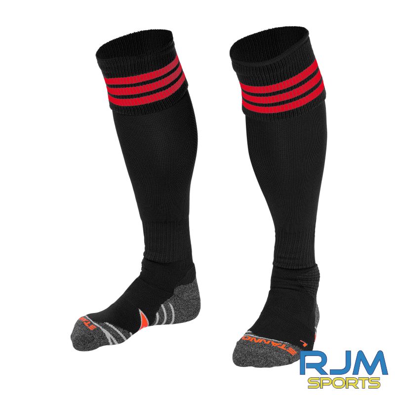 Winchburgh Albion Home Stanno Ring Sock Black/Red