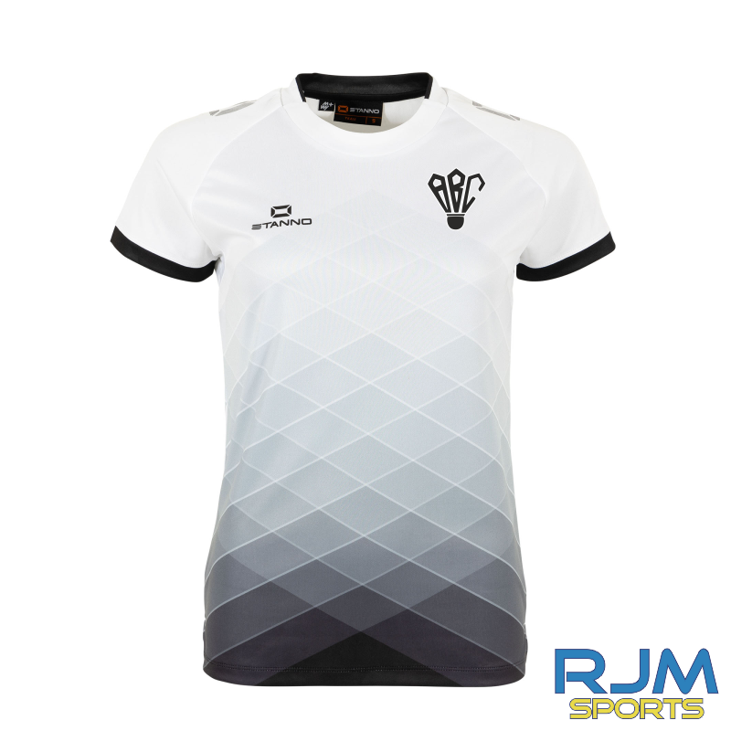 Ayrshire Badminton Club Ladies Stanno Altius Shirt White/Black