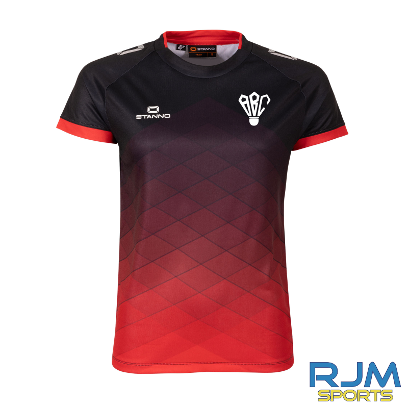 Ayrshire Badminton Club Ladies Stanno Altius Shirt Black/Red