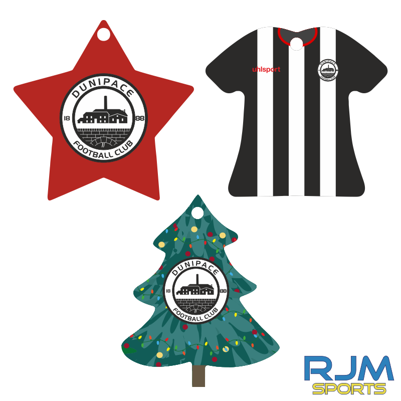 Dunipace FC Acrylic Christmas Tree Ornament